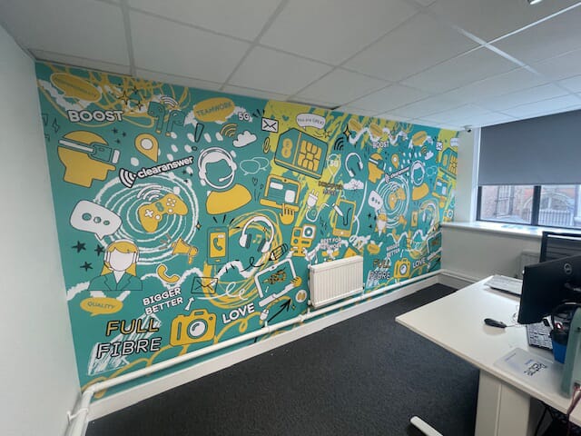 An image of a wall graphic by FASTSIGNS.